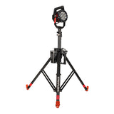 Streamlight Portable Scene Light III - Front Right Facing Angle - Full Tripod System - Battery Pack Powered