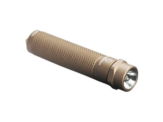 SUNWAYMAN R01A LED Keychain Light with 10 Lumen Nichia LED - Uses 1xAAA - in Tan