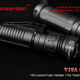 SUNWAYMAN V10A LED Flashlight with 500 Lumen CREE XM-L U2 LED - Uses 1x14500 or 1xAA