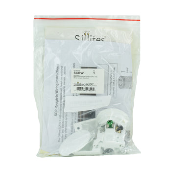 Sillites SCR Tamper-Resistant Self-Contained Receptacle Outlet - 15 Amp 120 Volt - White (SCRW)