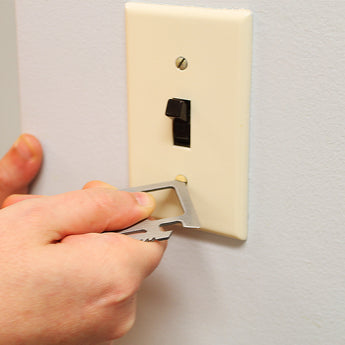 Titanium Innovations MT11 Survival Tool Card - 11 Tools in One - Black or Silver Stainless Steel