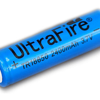 UltraFire TR 18650 2400mAh 3.7V Unprotected Lithium Ion (Li-ion) Button Top Battery - Bulk