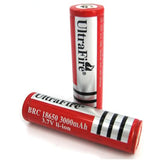 UltraFire FLB 18650 3000mAh 3.7V High-Capacity Protected Lithium Ion (Li-ion) Button Top Battery - Priced Per Cell