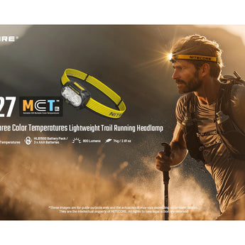 Nitecore UT27 MCT & Red Light Headlamp - 800 Lumens - Multiple Versions Available