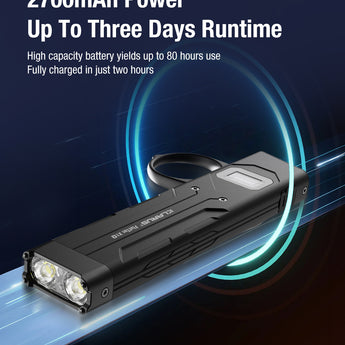 Klarus X1-V3 Tactical Flat Flashlight - 4,200 Lumens - USB-C Rechargeable 2700mAh Li-ion Battery - Slimline or Tactical Ring Versions