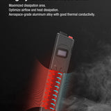 Klarus X1-V3 Tactical Flat Flashlight - 4,200 Lumens - USB-C Rechargeable 2700mAh Li-ion Battery - Slimline or Tactical Ring Versions