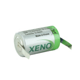 Xeno XLP-050F 1/2AA 1200mAh 3.6V High Pulse Lithium Thionyl Chloride (LiSOCI2) - Various Terminal Options