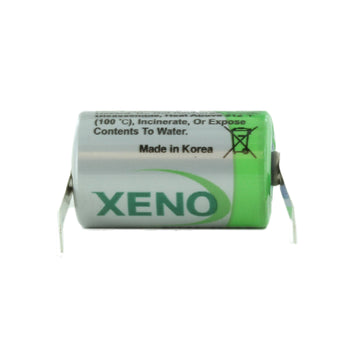 Xeno XLP-050F 1/2AA 1200mAh 3.6V High Pulse Lithium Thionyl Chloride (LiSOCI2) - Various Terminal Options