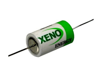 Xeno XL-050F-AX 1/2AA 1200mAh 3.6V 1.2A Lithium Thionyl Chloride (LiSOCI2) Battery with Axial Leads - Bulk