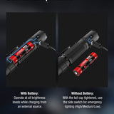 Klarus XT2CR Pro 2025 Next-Gen Tactical Flashlight - USB-C Rechargeable - 2,300 Max Lumens - Includes 1 x 18650 - Matte Black