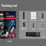 Klarus XT2CR Pro 2025 Next-Gen Tactical Flashlight - USB-C Rechargeable - 2,300 Max Lumens - Includes 1 x 18650 - Matte Black