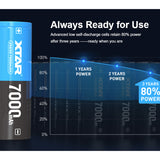 XTAR 26650 7000mAh 3.6V 10A Protected Lithium Ion (Li-ion) Button Top Battery - Boxed