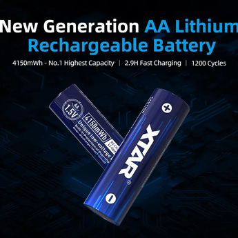 XTAR AA 2500mAh 1.5V Li-ion Battery Information Sheet - New Generation AA Lithium Rechargeable Battery