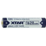 XTAR AAA 1000mAh / 1620mWh 1.5V Rechargeable Protected Lithium-Ion Lithium Nickel Manganese Cobalt Oxide (LiNiCoMnO2) Button Top Battery - Bulk