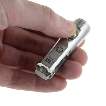 RovyVon Aurora A4 USB-C Rechargeable LED Keychain Flashlight - Titanium - Luminus SST-20 LED or Nichia 219C