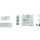 RovyVon Aurora A7 GITD USB-C Rechargeable LED Keychain Flashlight - White and UV - Nichia 219C or Luminus SST-20 LED