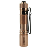 Acebeam Pokelit AA LED Flashlight - 500 Lumens - Nichia 519A - High CRI - Includes 1 x USB-C Rechargeable 14500 - Copper or Titanium - Copper, Damascus, or 10th Anniversary Edition