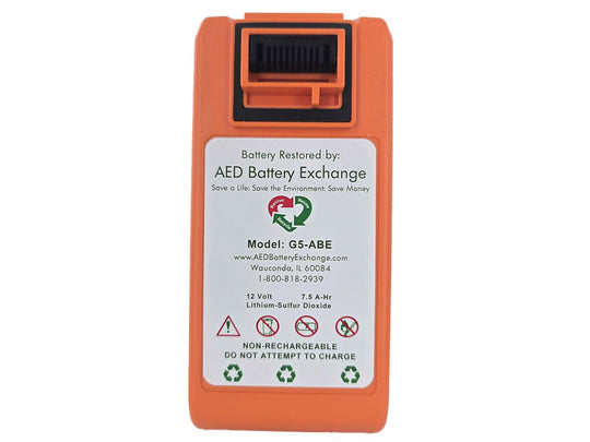 AED Replacement G5 7500mAh 12V Lithium Sulfur Dioxide (LiSO2) Battery Pack for Cardiac Science Powerheart G5 Defibrillator