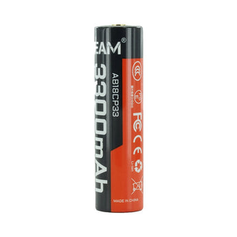 Acebeam 18650 3300mAh 3.6V Protected High-Drain Lithium Ion (Li-ion) Button Top Battery