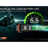 Acebeam D20 V2.0 LED Dive Light - Luminus SFT40 - 2200 Lumens - Includes 1 x USB-C Rechargeable 21700