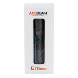 Acebeam E70 Mini TI LED Flashlight - Nichia 519A - Includes 1 x 18650