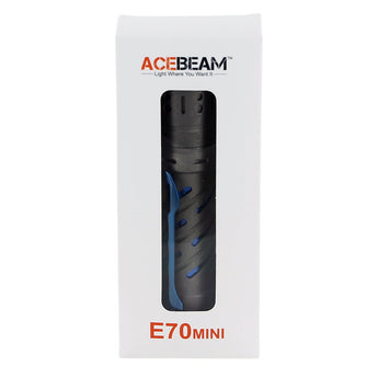 Acebeam E70 Mini TI LED Flashlight - Nichia 519A - Includes 1 x 18650