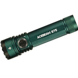 Acebeam E75 USB-C Rechargeable LED Flashlight - Cool White or High CRI LED Options - Includes 1 x 21700 - Anodized Black, Grey, Teal, Green, or MAO Gray Marbling