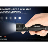 Acebeam E75 USB-C Rechargeable LED Flashlight - Cool White or High CRI LED Options - Includes 1 x 21700 - Anodized Black, Grey, Teal, Green, or MAO Gray Marbling