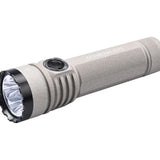 White Acebeam E75 USB-C Rechargeable LED Flashlight - Angled View