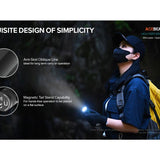 Acebeam E75 USB-C Rechargeable LED Flashlight - Cool White or High CRI LED Options - Includes 1 x 21700 - Anodized Black, Grey, Teal, Green, or MAO Gray Marbling