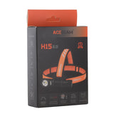 Acebeam H15-V2 USB-C Rechargeabl;e LED Headlamp - 2800 Lumens - Includes 1 x 18650