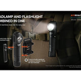 Acebeam H15-V2 USB-C Rechargeabl;e LED Headlamp - 2800 Lumens - Includes 1 x 18650