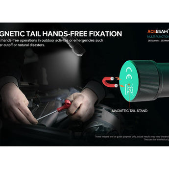 Acebeam H15-V2 USB-C Rechargeabl;e LED Headlamp - 2800 Lumens - Includes 1 x 18650