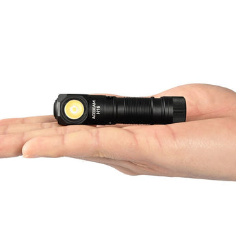 Acebeam H16 Lightweight LED Headlamp - Includes 1 x USB-C Rechargeable 14500 - 900 to 650 Lumens - 6500K to 5000K Color Temperature