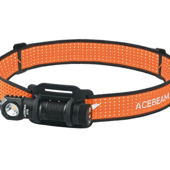 Acebeam H16 Lightweight LED Headlamp - Includes 1 x USB-C Rechargeable 14500 - 900 to 650 Lumens - 6500K to 5000K Color Temperature