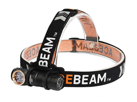 Acebeam H17 Lightweight LED Headlamp - 2000 Lumens - SAMSUNG LH351D - Includes 1 x 18350 with Built-In Micro-USB Charging Port