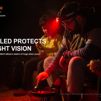 Acebeam H30 R & G USB-C Rechargeable Headlamp - CREE XHP70.2 LED - 4000 Lumens - Cool White or Neutral White - Uses 1 x 21700 (included)