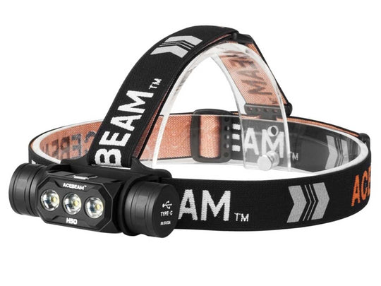 Acebeam H50 Rechargeable LED Headlamp - Nichia 219C - 1,210 Lumens - Uses 1 x 18650