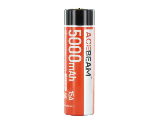 Acebeam IMR 21700 5000mAh 3.7V Protected High-Drain 15A Lithium Ion (Li-ion) Button Top Battery