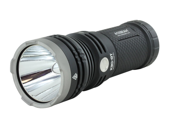 Acebeam K30 GT Long Distance LED Flashlight - LUMINUS SBT-90 GEN2 - 5300 Lumens - Uses 3 x 18650