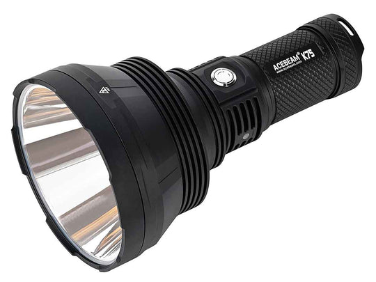 Acebeam K75 Ultra-High Performance Handheld Searchlight - LUMINUS SBT-90 GEN2 or LUMINUS SBT-90 RED - 6300 Lumens - Uses 4 x 3100mAh 18650