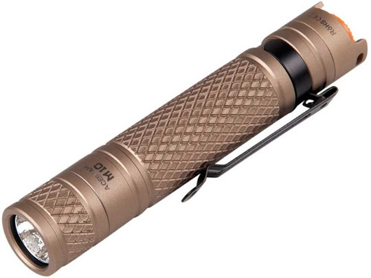 Acebeam M10 Everyday Carry 1 x AA Flashlight - CREE XP-G3 LED - 224 Lumens - Uses 1 x AA - Olive