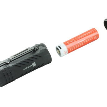 Acebeam Terminator M2 LED Flashlight - 2000-Lumen High CRI Black or 3200-Lumen Cool White OD Green - Includes 1 x USB-C Rechargeable 18650