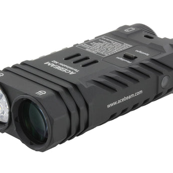 Acebeam Terminator M2 LED Flashlight - 2000-Lumen High CRI Black or 3200-Lumen Cool White OD Green - Includes 1 x USB-C Rechargeable 18650