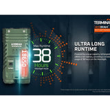 Acebeam Terminator M2 LED Flashlight - 2000-Lumen High CRI Black or 3200-Lumen Cool White OD Green - Includes 1 x USB-C Rechargeable 18650