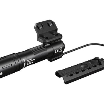 Acebeam P15 Tactical Rechargeable LED Flashlight - 1700 Lumens - Luminus SFT40 HI - Includes 1 x 18650, Mount and Strobe Switch