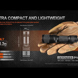 Acebeam Defender P16 USB-C Rechargeable LED Flashlight - 1800 Lumens - Luminus SFT40 - Includes 1 x 18650 - Black or Gray