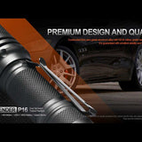 Acebeam Defender P16 USB-C Rechargeable LED Flashlight - 1800 Lumens - Luminus SFT40 - Includes 1 x 18650 - Black or Gray