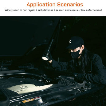 Acebeam P20 USB-C Rechargeable LED Searchlight - 5500 Lumens - Luminus SBT-90.2 or SFT-90X - Includes High-Capacity Li-ion Battery Pack