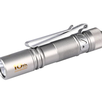 Acebeam Pokelit AA LED Flashlight - 500 Lumens - Nichia 519A - High CRI - Includes 1 x USB-C Rechargeable 14500 - Copper or Titanium - Copper, Damascus, or 10th Anniversary Edition